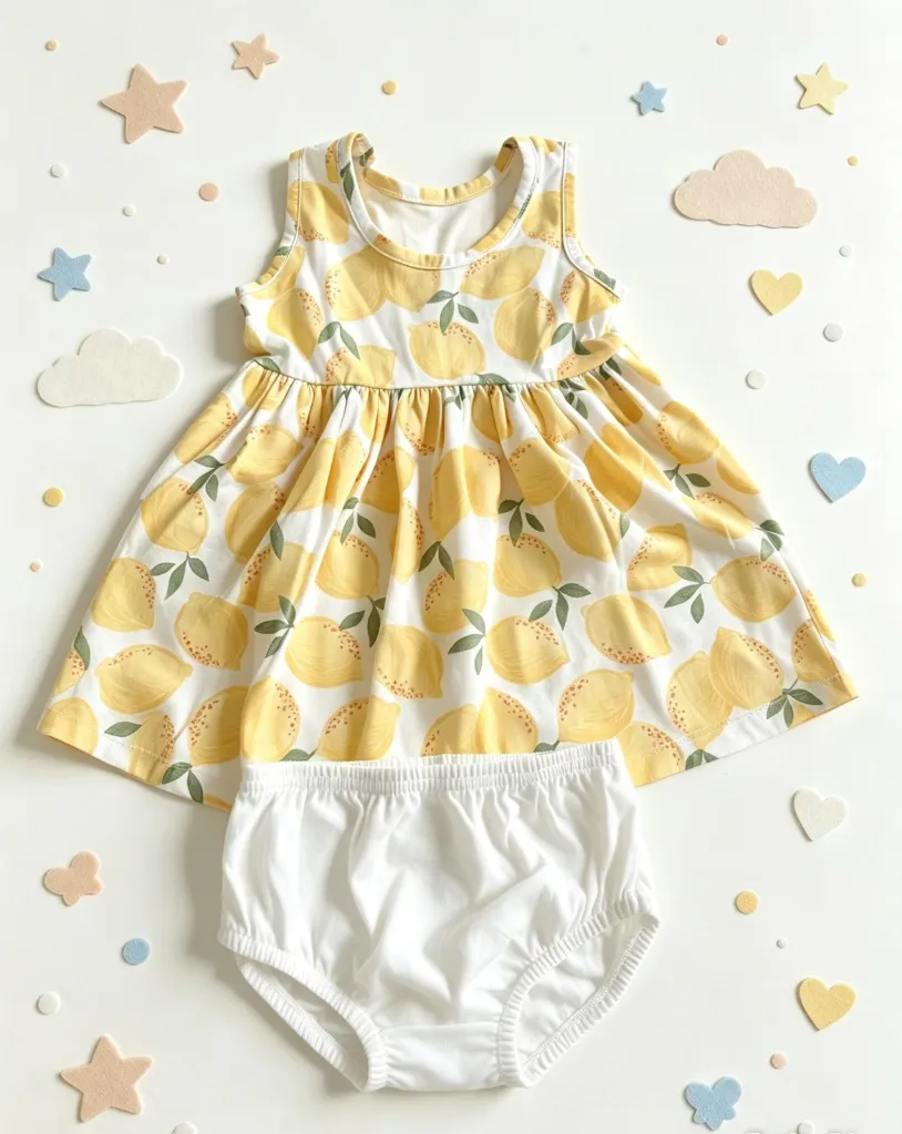 Vestido com calcinha fralda